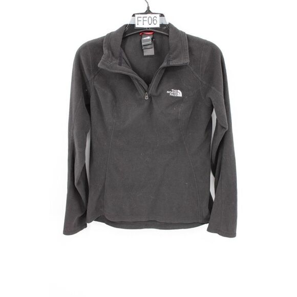 THE NORTH FACE XS WOMENS 1/4 ZIP BLACK FLEECE PULLOVER - Picture 1 of 7